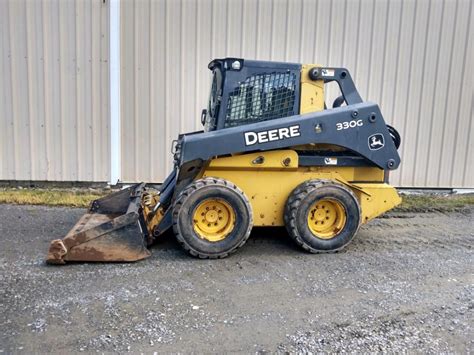 used john deere 330g skid steer